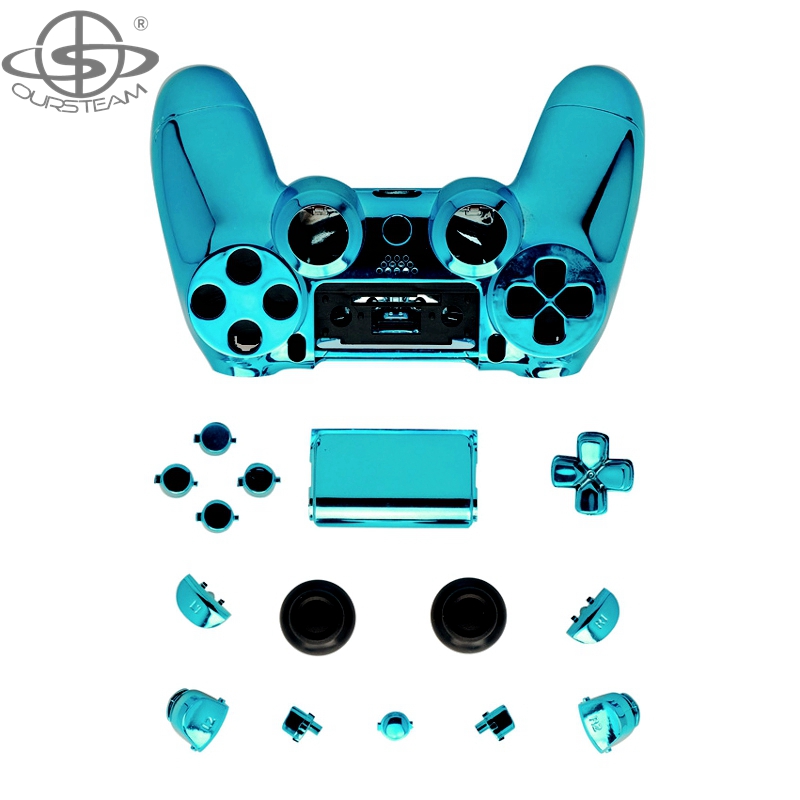 Chrome комплект деталей кузова для PS4 контроллер корпус джойстик Крышка Mod Kit JDM010