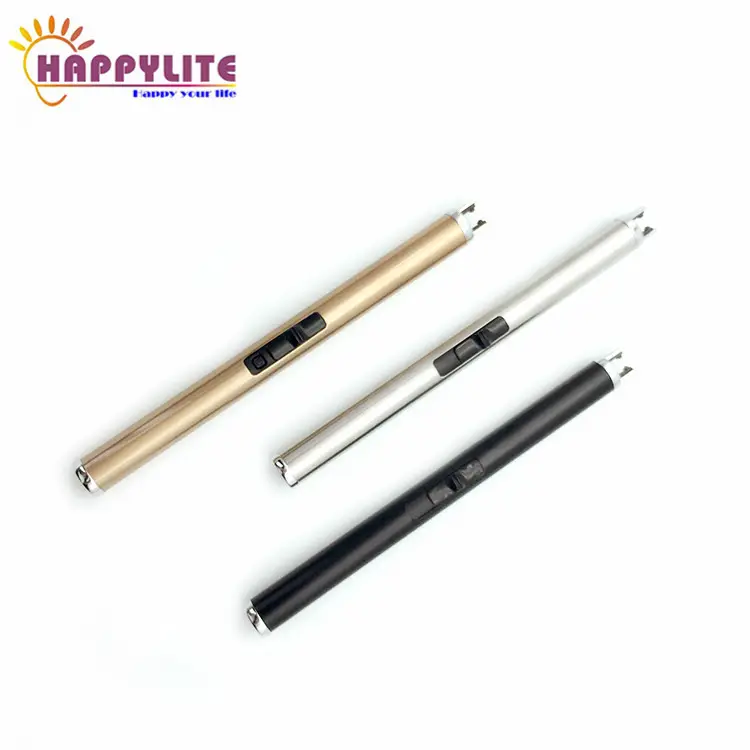 Candle Lighter USB Rechargeable Electric Plasma Lighter Windproof Flamesless Long Arc Lighters