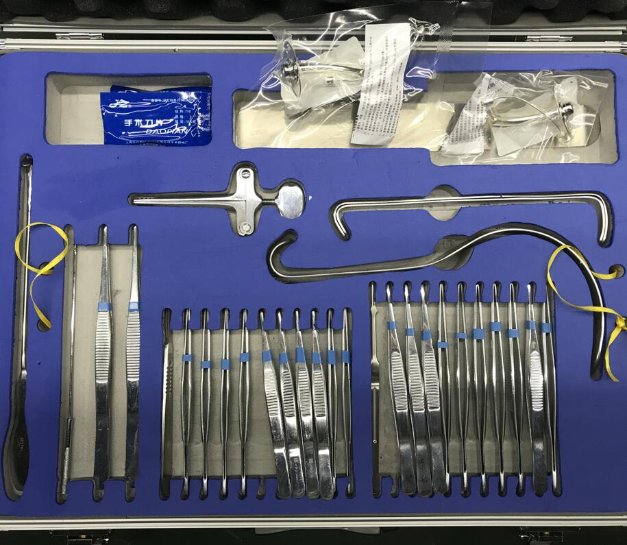 Good quality general operating instrument kits stainless steel general surgical instruments set