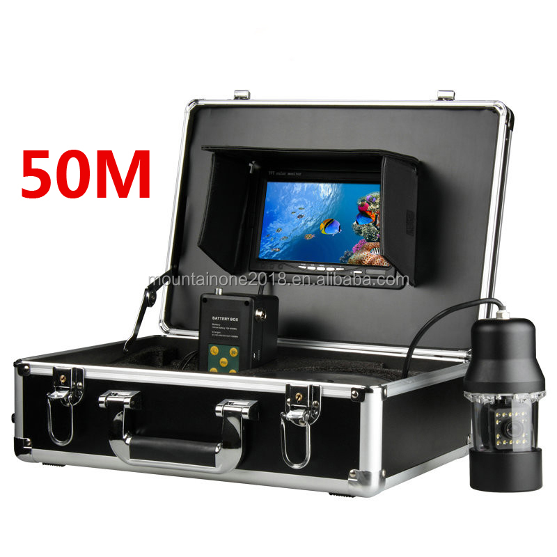 Подводная камера с 7 "TFT-монитором и 50 м кабелем, поворот на 360 градусов, камера для подводной рыбалки, цветной рыболокатор