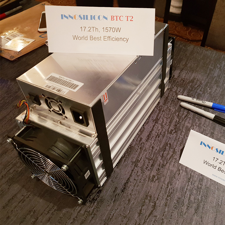 Innosilicon T2 17.2TH/s Bitcoin шахтера включает PSU