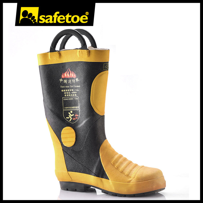 Fire fighting equipment firefighters shoes H-9018
