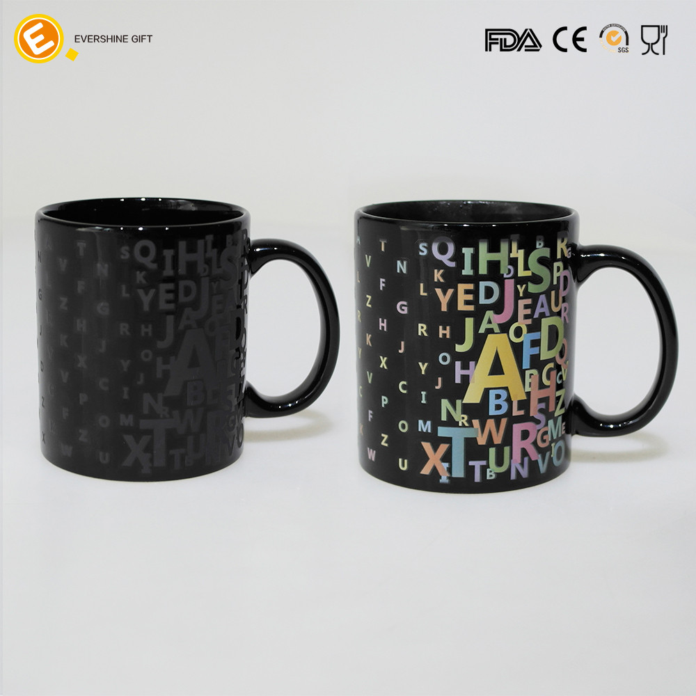 Logo Color Changing Universe Ceramic Coffee mug Cup