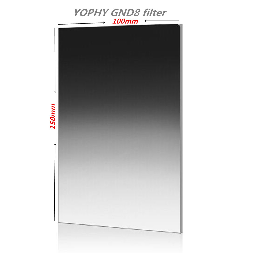 Фильтр для объектива камеры фабрика OEM YOPHY 100x150x2 мм мягкий GND 0,9 фильтр ударопрочный фильтр