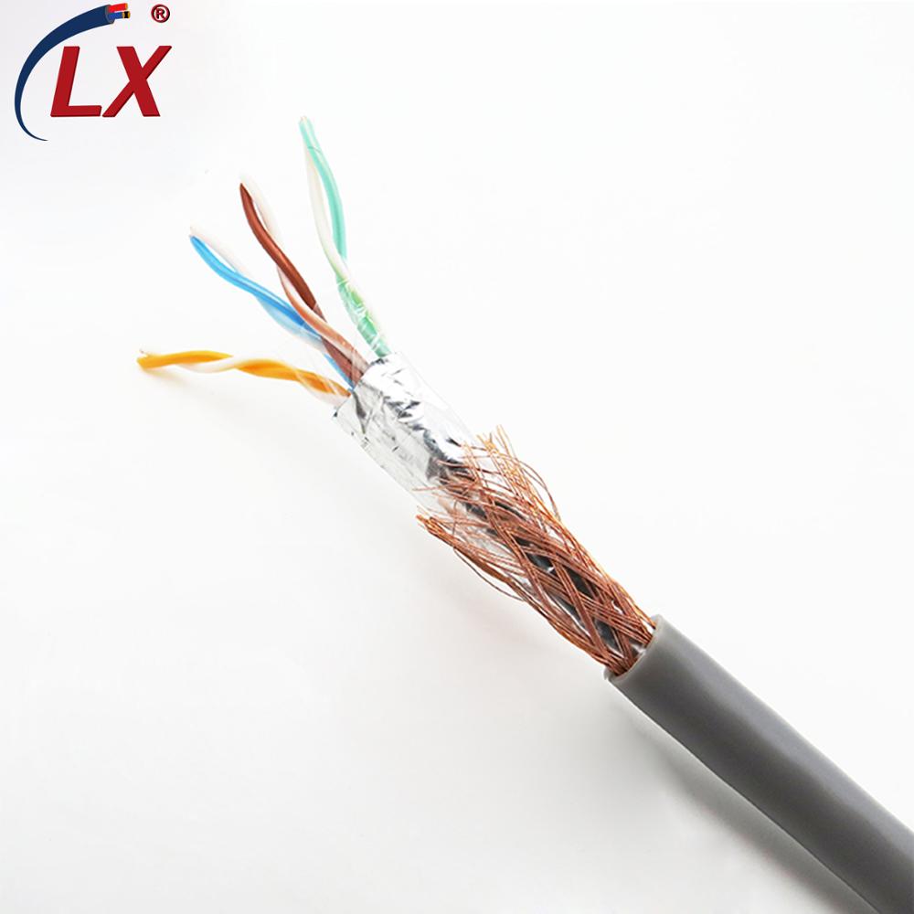 4 витые пары 8 проводников Cat5e SFTP 24AWG открытый внутренний ионный кабель Cat5 e