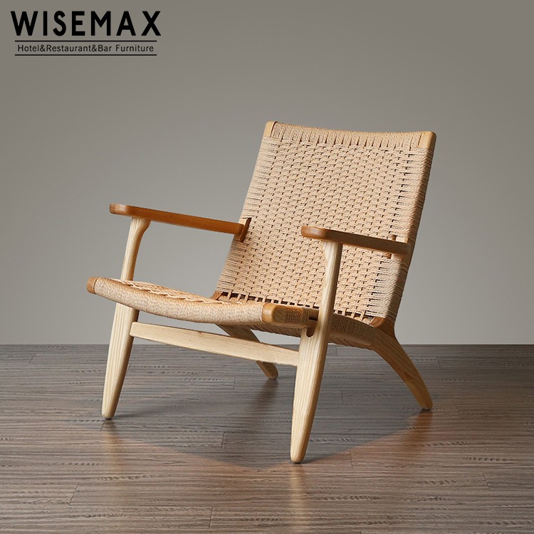 Лидер продаж Ханс wegner бук твердой древесины Высокое качество отдыха стул по Бумага шнур с подлокотник ротанга rush сиденье