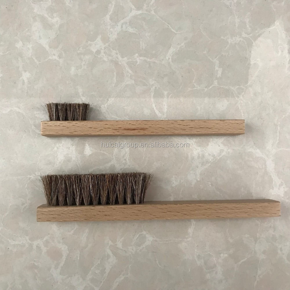 Horse Hair Beechwood Shoe Cleaning Brush