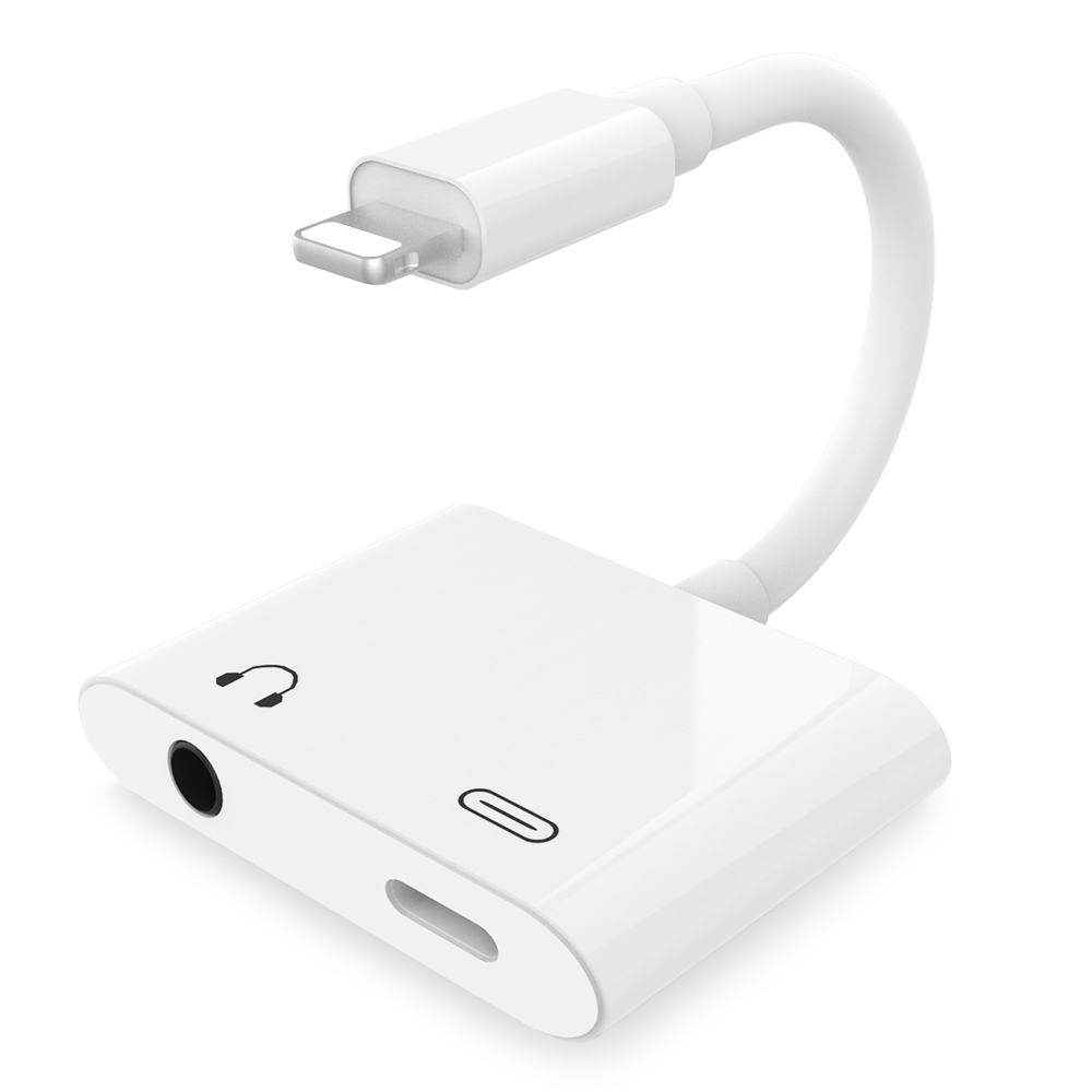 Light ning 3.5mm Headphone Jack Adapter Audio Connector for iPhone