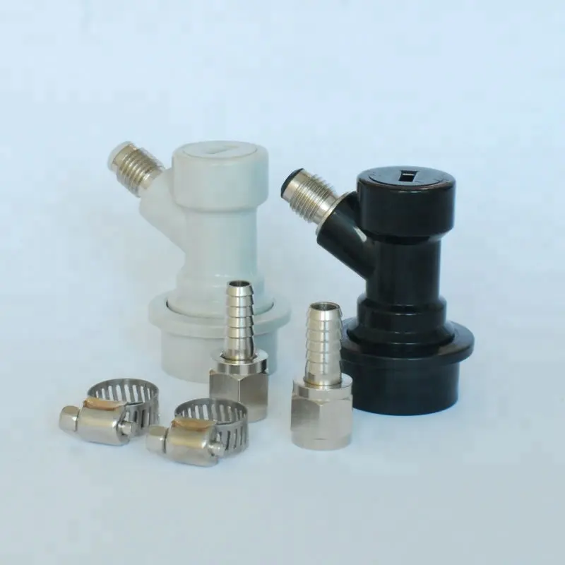 Thread Ball Lock Keg Disconnect Set With SS 1/4