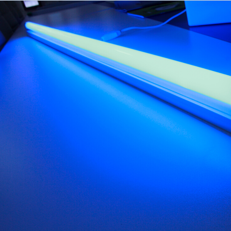 RGB синий цвет t8 4 фута 1200 мм 3000k g13 неоновая декоративная комнатная лампа Светодиодная трубка с ce rohs