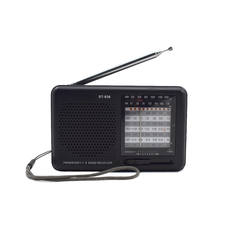 Последнее поколение полный диапазон радио портативное радио FM AM SW полоса со стандартным 3,5 мм разъем для наушников
