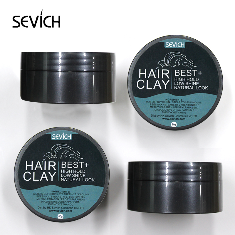 Лучший продавец hair clay temporary strong hold matte finish hair clay private label
