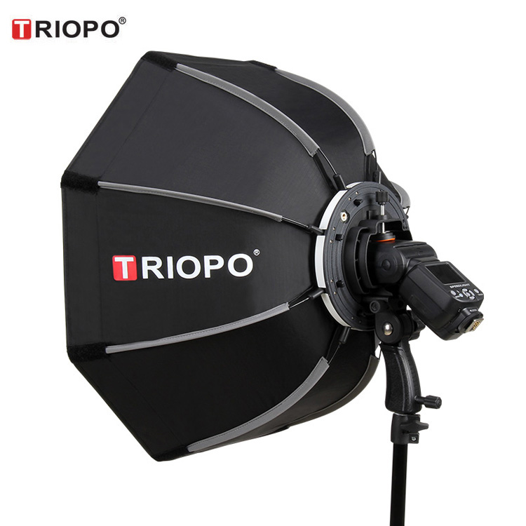 TRIOPO KS65 65 см складная 8-полюсные Octagon soфтbox с мягкой ткани для удаления остатков крема ручка для накамерной вспышки света