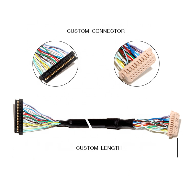 Шэньчжэнь Китай DF14 LVDS кабель 2 4 6 8 pin в сборе для жгута проводов