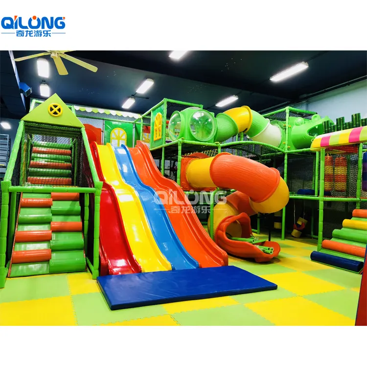 QILONG New Design Multi-Functional Commercial Kids Zone Indoor Playground Equipment