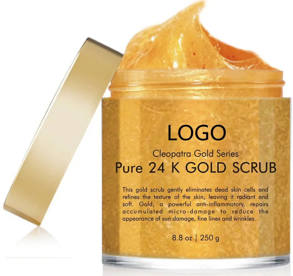 Private Label 24K Gold Scrub For Face And Body