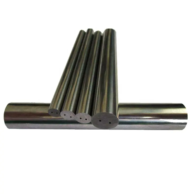 double straight hole polished tungsten carbide tube pipe