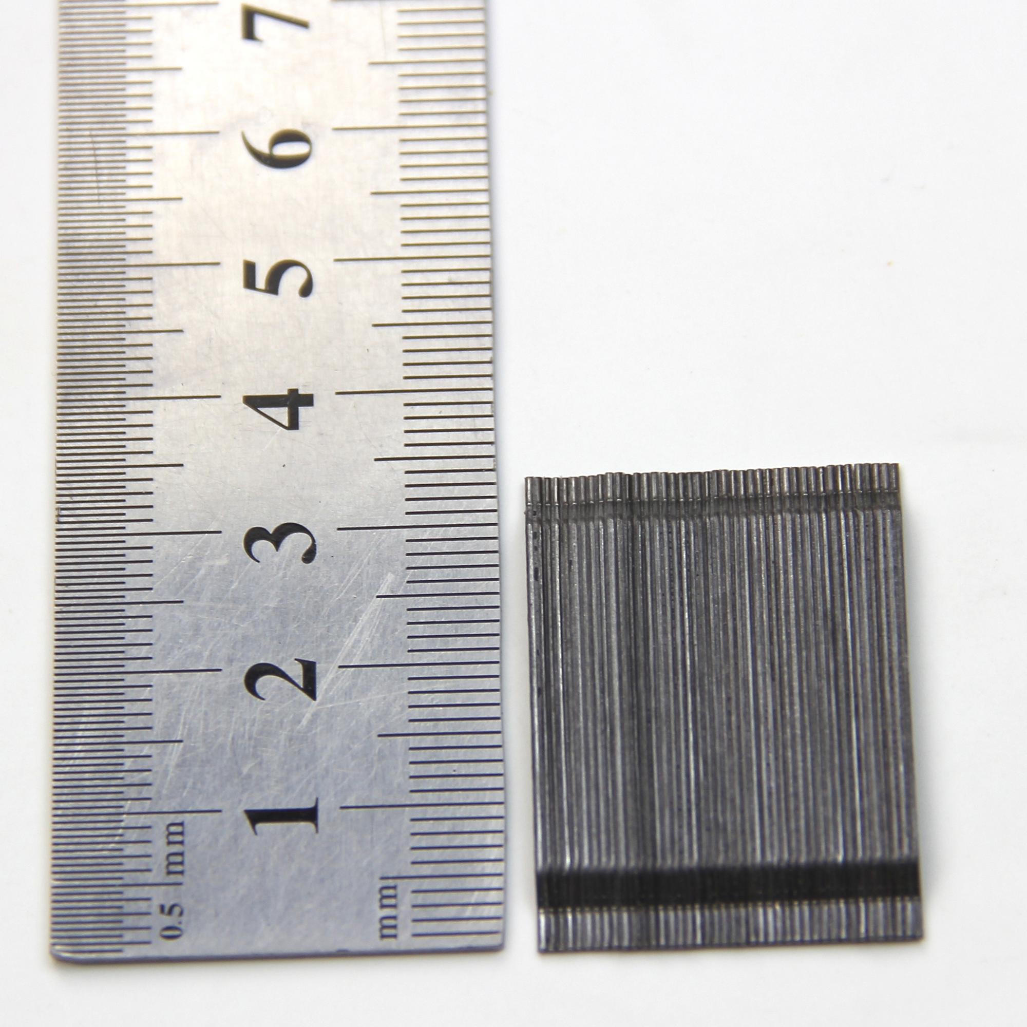 Length 6-60mm glued steel fiber in a raw for airport runway