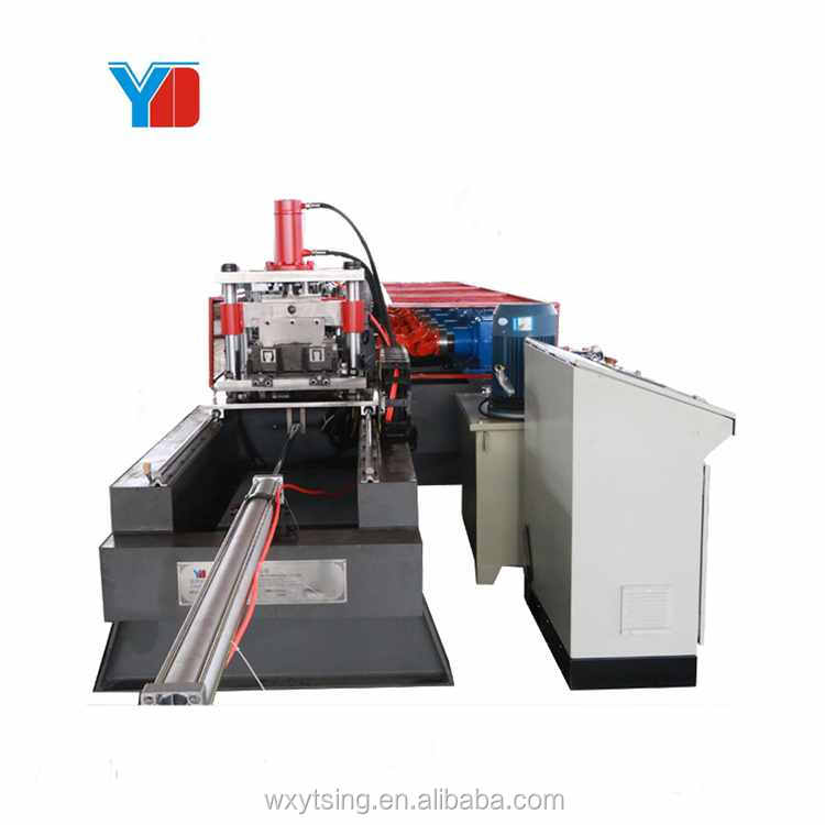 High Speed Automatic Galvanized Steel Highway Guardrail Roll Forming Machine