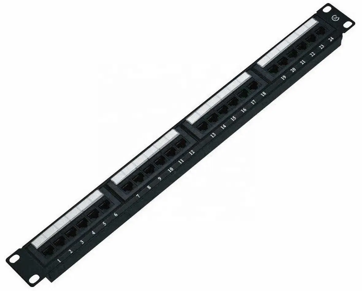 Cat5e 12 портов 24 порта rj45 коммутационная панель cat5e jack ПАНЕЛЬ