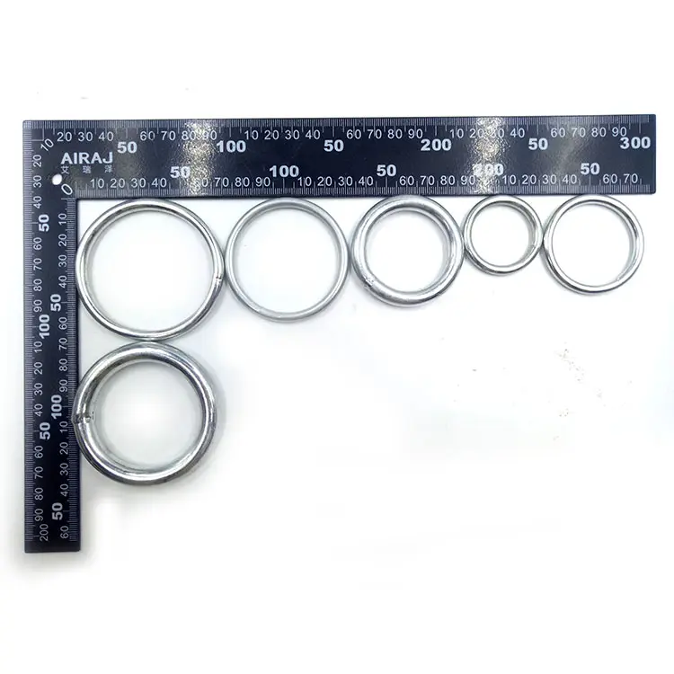 5*50 mm High Quality Welded Stainless Steel 304 Round O Ring Open Welded O Ring for Bag Accessories