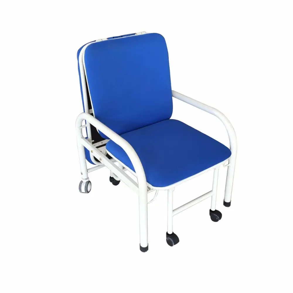 foshan cheap price convertible hospital folding chair, multi-position adjustable recliner chair