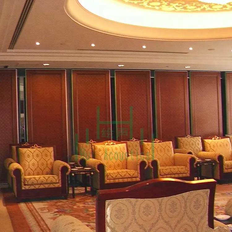 Hotel Acoustic Movable Partition System Folding Screen Room Restaurant Acoustic Movable Partitions