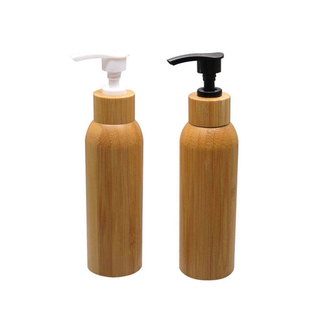 30ml 50ml 100ml 150ml 200ml 250ml 300ml Eco-friendly Custom Cosmetic lotion shampoo serum Bamboo Spray lotion pump Bottle