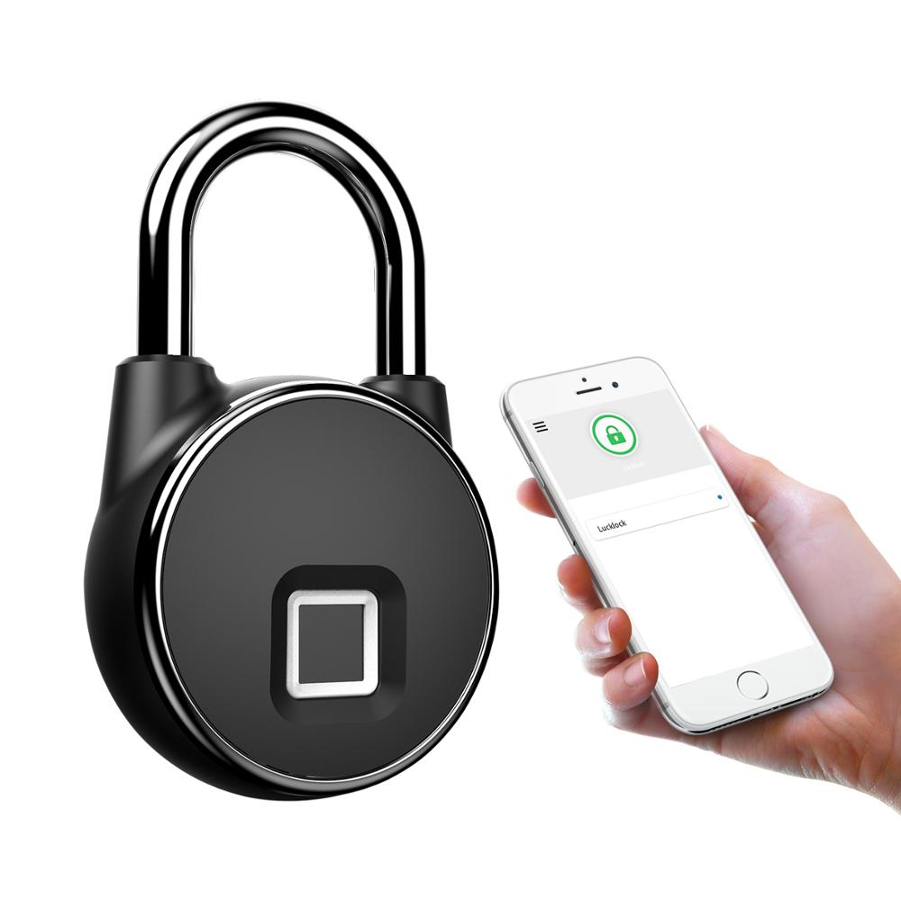 Умные замки с защитой от отпечатков пальцев, Bluetooth, водонепроницаемый замок, приложение, замки для багажа, рюкзака, велосипеда, спортзала, ящика, шкафчик, подарок