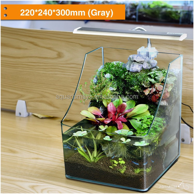 ASAV- AS Aqua Vivarium все в одном аквариумный стеклянный аквариумный стол для водных растений декоративная светодиодная чаша для рыб