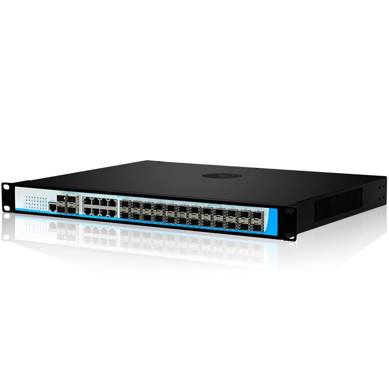 24 порта sfp слой 3 Управляемый гигабитный коммутатор с 4*10G sfp порта