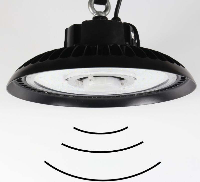 microwave sensor smart control waterproof sports hall 100w led UFO high bay dome light