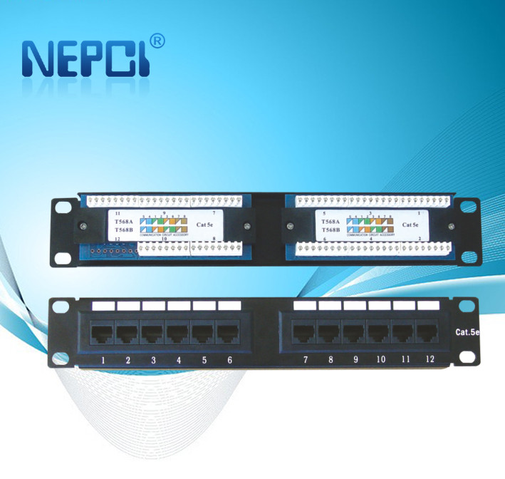 12 Порт RJ11 6P4C UTP Cat5e Cat6 Cat6A патч-панель на стену