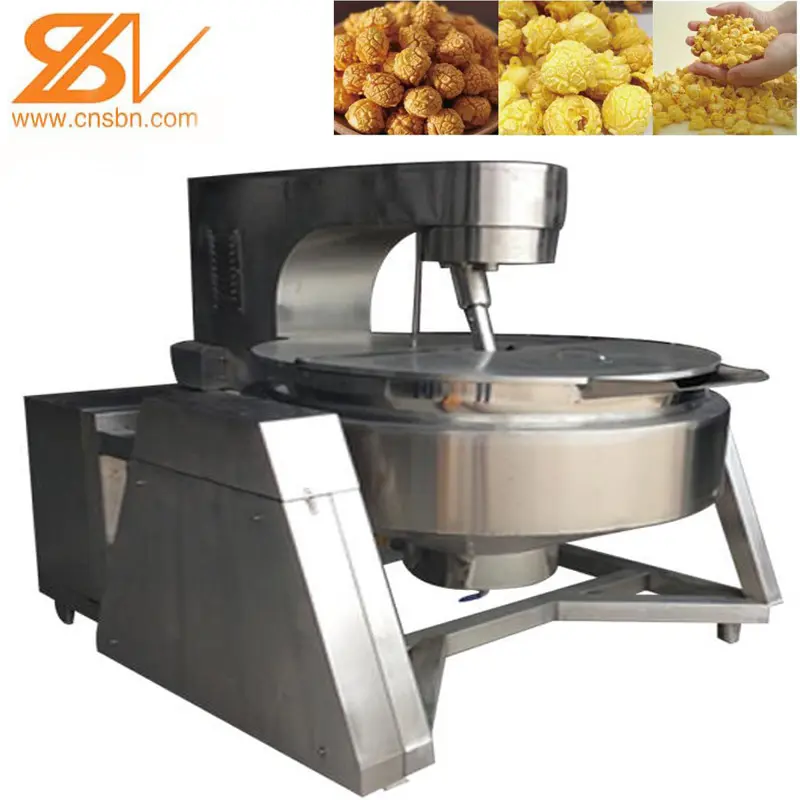 Popcorn Making Machine 2020 Hot Sales Saibainuo Automatic Electric And Gas Popcorn Making Machine