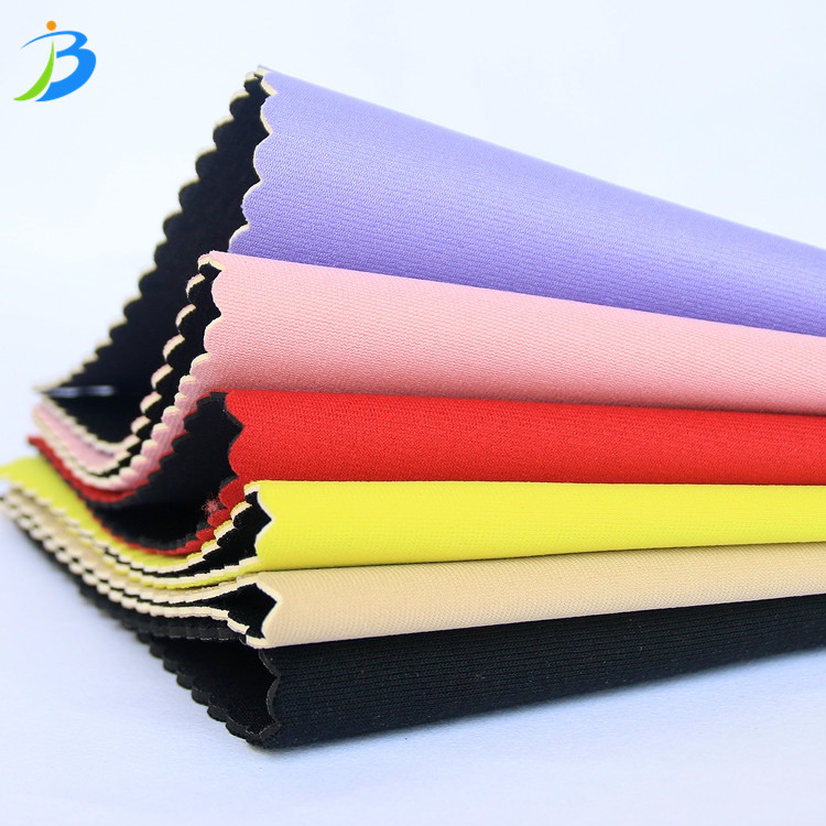 Jianbo 1-10MM Colored Neoprene Polyester Fabric SBR with Polyester Fabric Coated for Sale