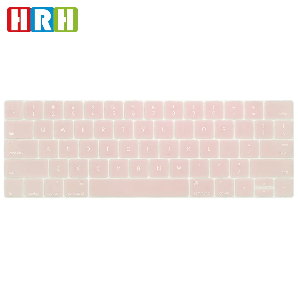 Silicone Colored Laptop Keyboard Cover Skin for Macbook Pro Touch Bar 13 15 English A2159 A1706 Laptop Keyboard