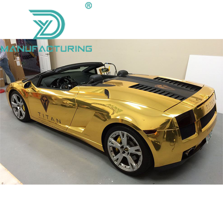 Starwrap 1.52*18M High Quality Chrome Gold Mirror Vinyl Motorcycle Wrap