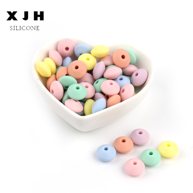 Colorful BPA Free Wholesale Baby Soft Food Grade Silicone Teething Beads