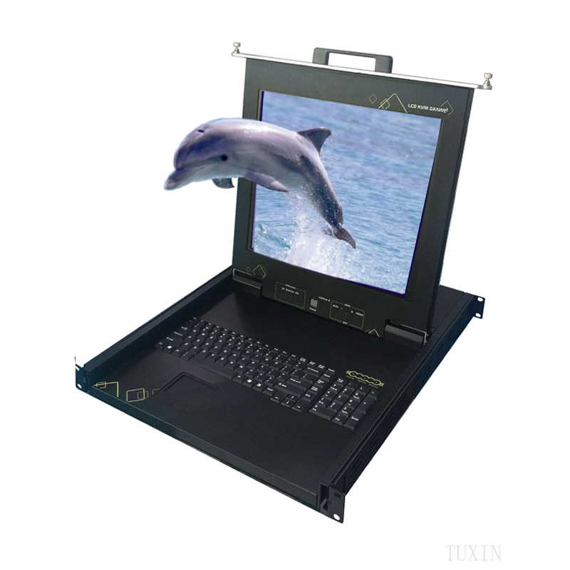 Новый стиль стойку и настольных KVM 1 порта Консоли KVM с 17 "LCD kvm-переключатель