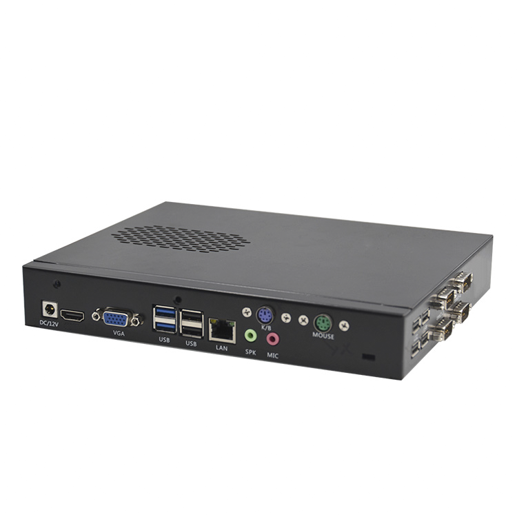 Дешевый linux мини ПК сервер Barebone система j1900 безвентиляторный Ubuntu промышленный настольный компьютер