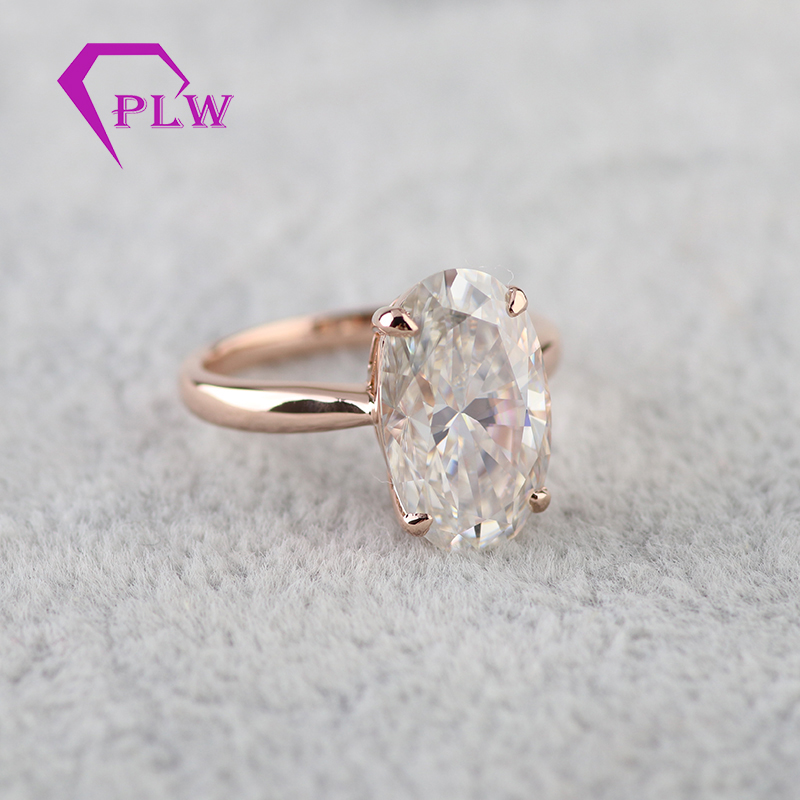 Заводское заказное овальное кольцо для помолвки 2ct 18K moissanite