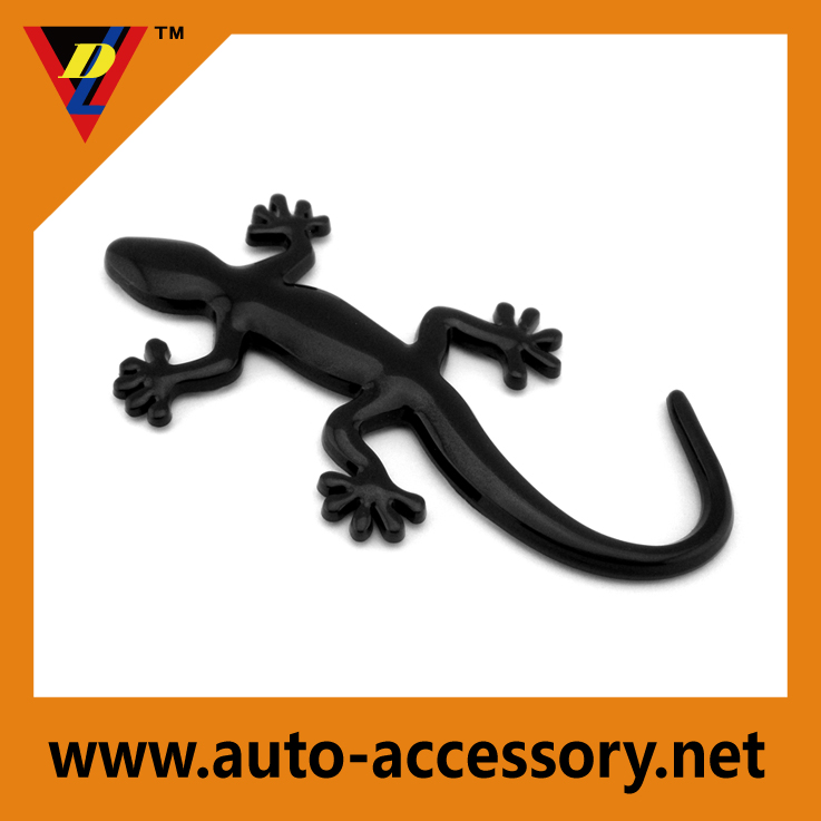 Черный gecko украшение автомобиля abs 3d логотип