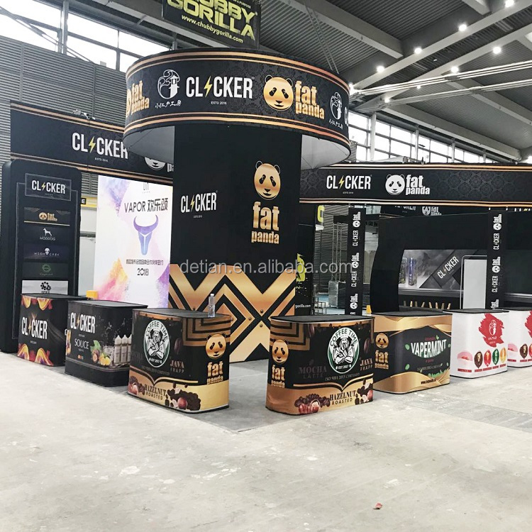 Detian предложение vape электронная сигарета Vape Expo Китай Показать Стенд дизайн и строительство