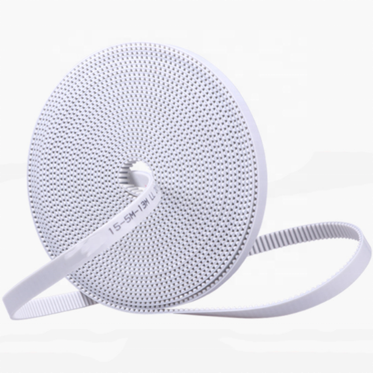 White HTD 5M PU Tooth Timing Belt