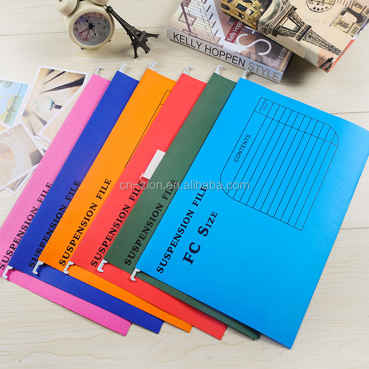 FC size high quality paper Hanging file folder office suspension files