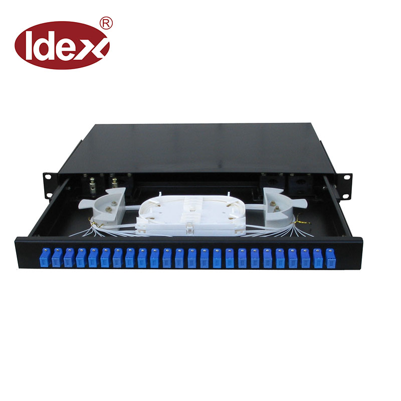 Ftth 19 дюймов Rack-mount/настенный Тип Распределительная рамка 12 24 порт оптоволокно оптическая патч-панель