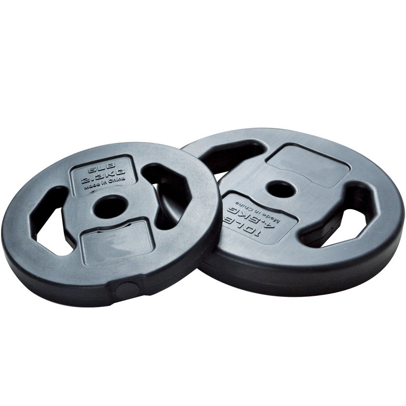 Plastic cement weight plate dumbbell plate