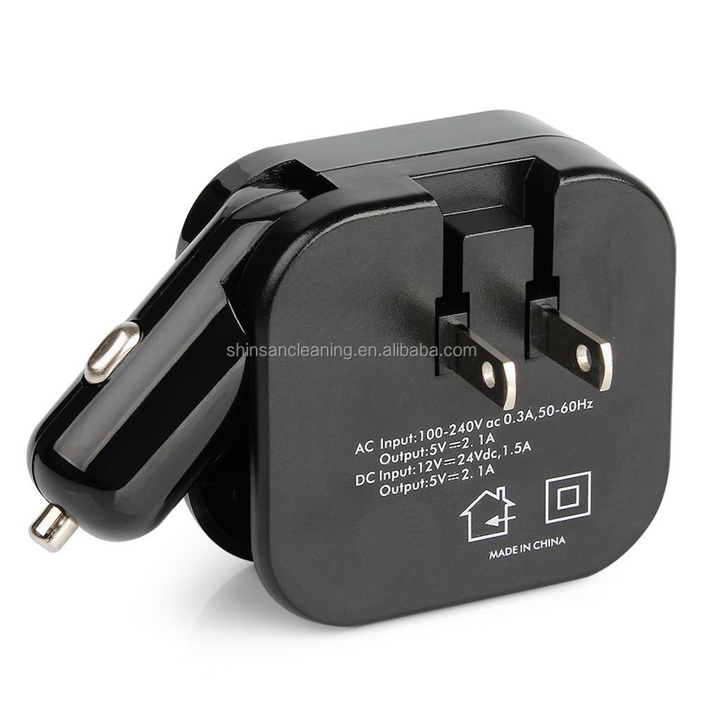 2017 Новый USB Автомобильное зарядное устройство комбо/зарядных порта USB для автомобиля и зарядное устройство для дома/адаптер с двумя портами для автомобильного зарядного устройства