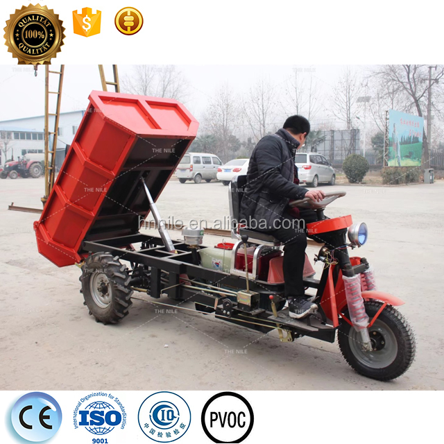 Mini Three Wheel Diesel Engine Cargo Tricycle With Hydraulic