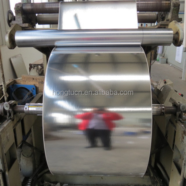 Silver metallized paper for paper boxes and paper lids